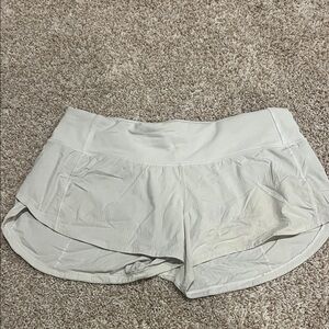 Women's White Lululemon Shorts